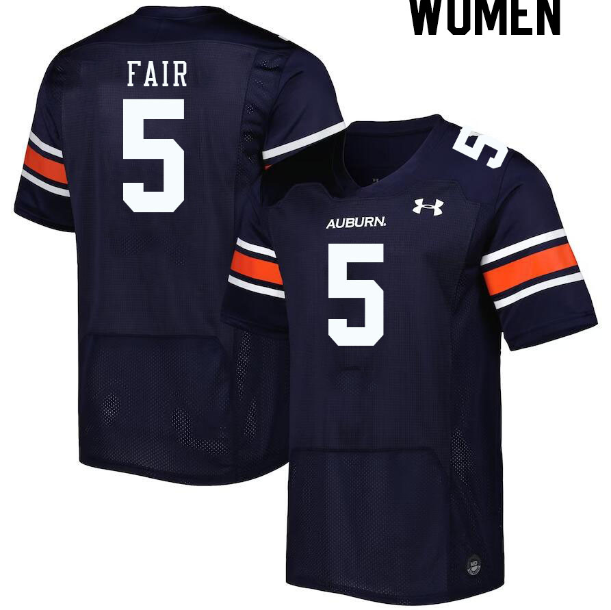Women's Auburn Tigers #5 Jay Fair Navy 2023 College Stitched Football Jersey